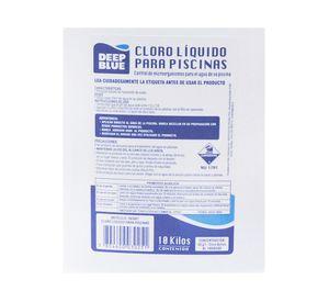 Cloro líquido piscina 10 litros Deep Blue