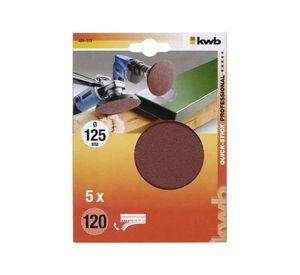 Disco pulir grano 120 125 mm quick stick 488310 KWB
