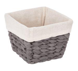 Canasto organizador gris 16x16x12 cm