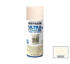 Pintura spray 430 ml Ultra cover 2X blanco viejo satín Rust-Oleum