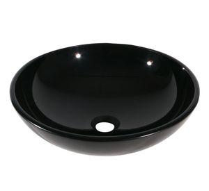Lavamano sobreponer 42 cm negro