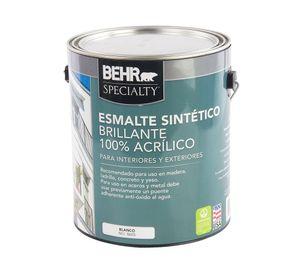 Esmalte sintético 1 galón Specialty blanco brillante Behr
