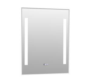 Espejo LED con reloj 60 cm