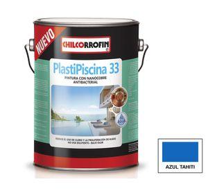 Pintura piscina 1 galón Plastipiscina 33 agua azul Tahití Chilcorrofin