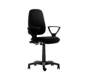 Silla de escritorio Rudy alta con brazo negro Contatto