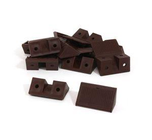 Escuadra triangular 4,5 x 2 cm doble café Dvp