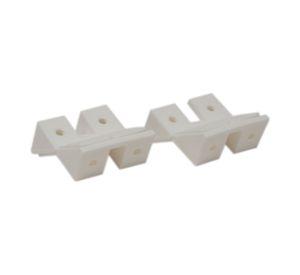 Escuadra triangular doble blanca Dvp