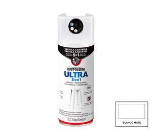 Pintura spray 340 g Ultra 5 en 1 blanco mate