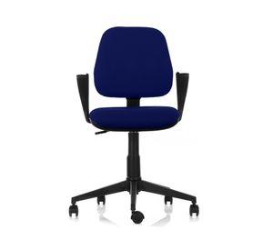 Silla de escritorio Rudy media azul Contatto