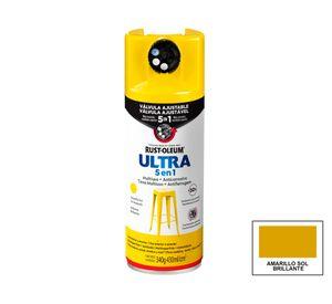 Pintura spray 340 g Ultra 5 en 1 amarillo sol brillante