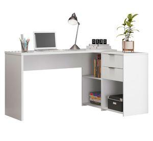 Escritorio Jean blanco 2  cajones