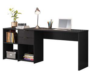 Escritorio London  negro 2  cajones