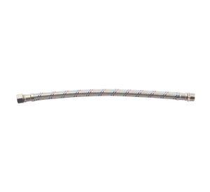 Flexible calefón 40 cm HI-HE acero inoxidable Flustem