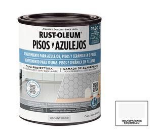Protector de Piso y azulejos transparente semi brillante 946 ml