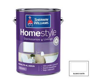 Esmalte al agua Home Style blanco satín 1 galón