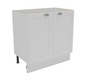 Mueble base cocina 80 cm 2 puertas Premier blanco