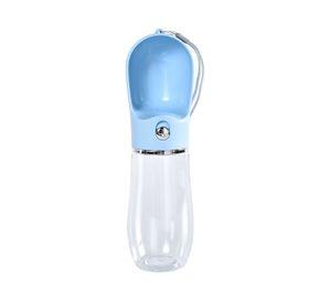Bebedero portátil mascota 380 ml celeste