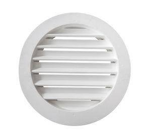 Celosía circular plástico 40.6x40.6 cm blanco