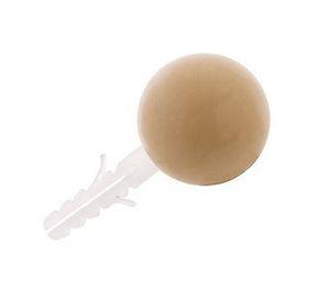 Tope puerta esférico 35 mm beige Dvp
