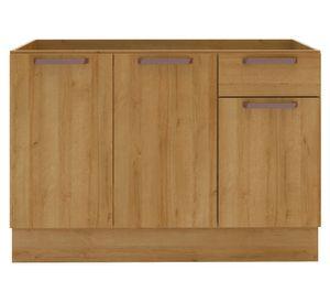 Mueble base cocina 120 cm 3 puertas 1 cajón Minerva Riviera