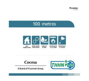 Cable THHN plus 100 m 14AWG blanco Cocesa