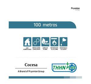 Cable THHN plus 100 m 12AWG blanco Cocesa