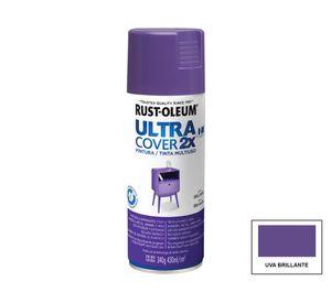 Pintura spray 340 g Ultra Cover 2X uva brillante