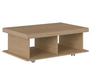 Mesa de centro rectangular Dunas café