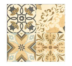 Cerámica piso muro Dolcevita mix beige mate 20x20 cm 1 m2