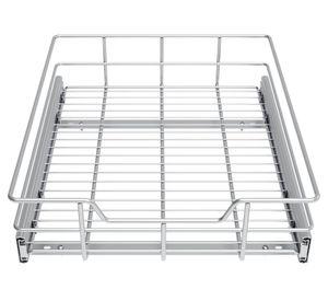 Bandeja retráctil interior cromada 36 cm
