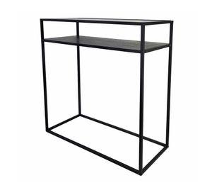 Arrimo Juárez negro 80x80x34 cm