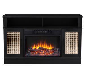 Estufa chimenea 1400W Junquillo negro