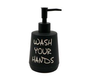 Dispensador jabón Letras negro