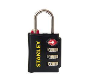 Candado viajero 3 diales 30 mm S742-054 negro Stanley