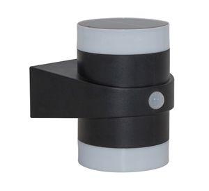 Aplique solar exterior luz fría Cilíndrico