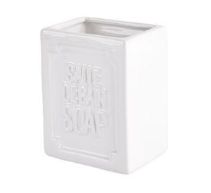 Portacepillos Emboss blanco