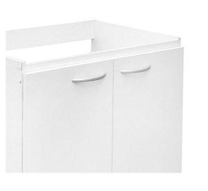 Mueble base lavaplatos 78,5 cm 2 puertas Basic blanco Mobikit