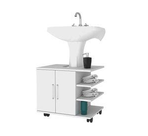 Mueble optimizador baño 2 puertas Bath55 blanco TuHome