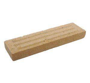 Ladrillo refractario 23 x 6,5 x 2,5 cm fachada estriada 10 un Refractario cobian