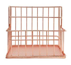 Organizador escritorio metálico rose gold