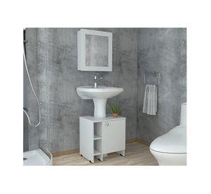 Botiquín + optimizador lavamanos blanco TuHome.