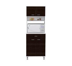 Kit cocina 4 puertas 1 cajón Kitchen 60 blanco/wengue TuHome