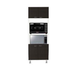 Kit cocina 4 puertas Kitchen54 blanco/wengue TuHome