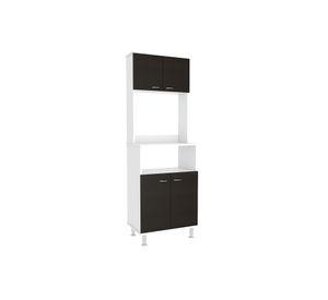 Kit cocina 4 puertas Kitchen54 blanco/wengue TuHome
