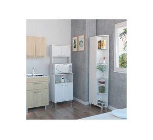 Kit cocina 5 puertas Bath51/Fénix blanco TuHome