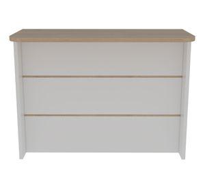 Barra auxiliar 2 repisas Fendi rovere/blanco TuHome