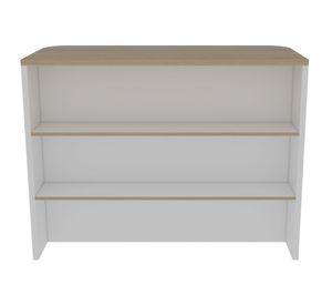 Barra auxiliar 2 repisas Fendi rovere/blanco TuHome