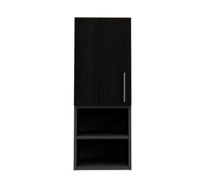 Mueble auxiliar baño 1 puerta Madrid wengue gris TuHome