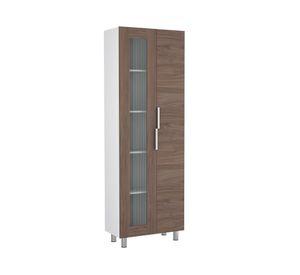 Despensa 2 puertas Fendi blanco/castaño TuHome