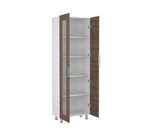 Despensa 2 puertas Fendi blanco/castaño TuHome